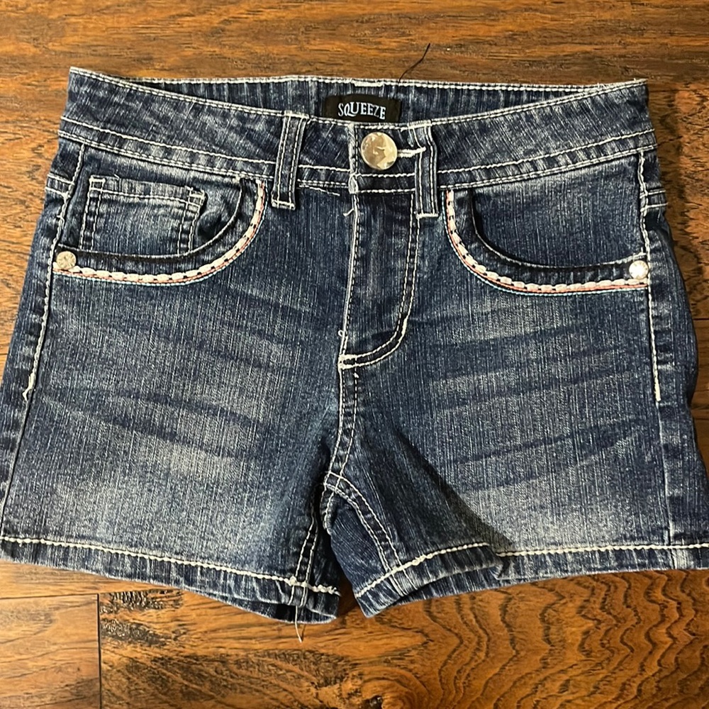 Squeeze size 10 girls denim shorts